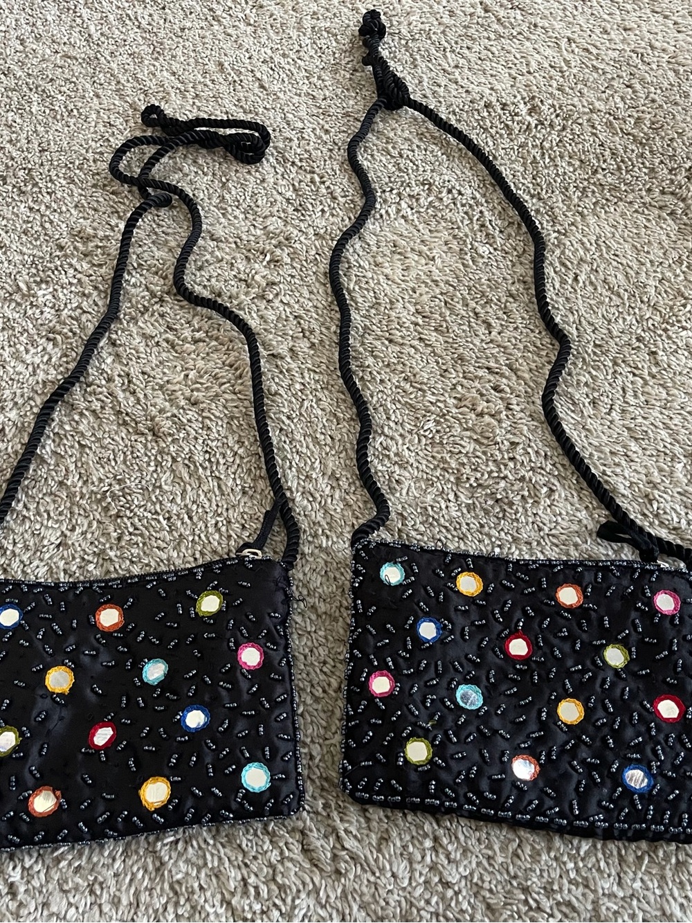 2 small beaded evening bags